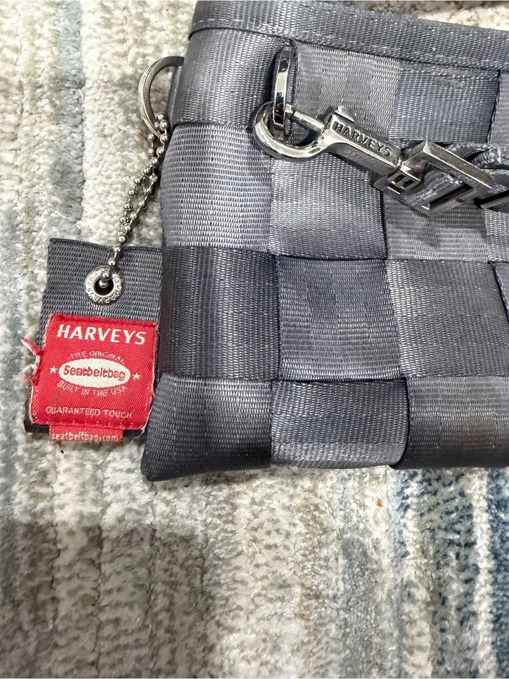 Harveys Woven Gray Messenger Bag